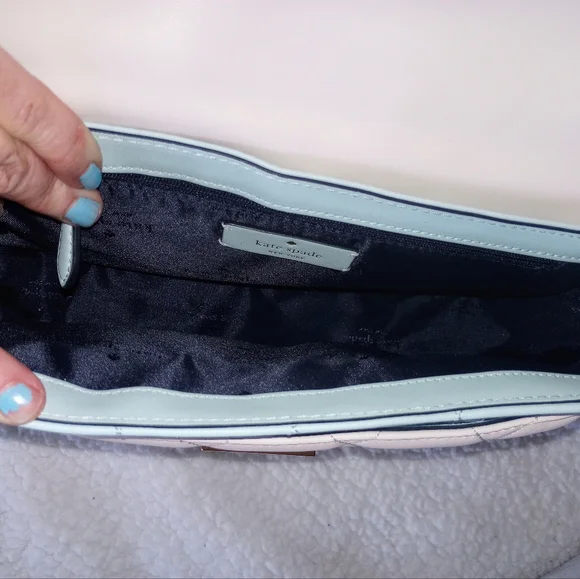 Kate Spade, NWT, TRICOLOR; Crossbody; Navy, Off-White & Powder Blue; Gorgeous! - Picture 8 of 10